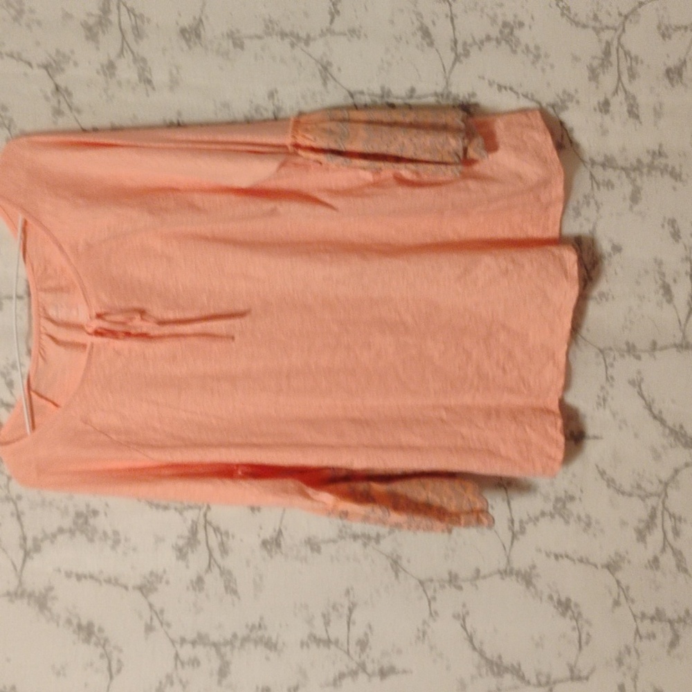 Bohemian pink 3/4 sleeve women's shirt